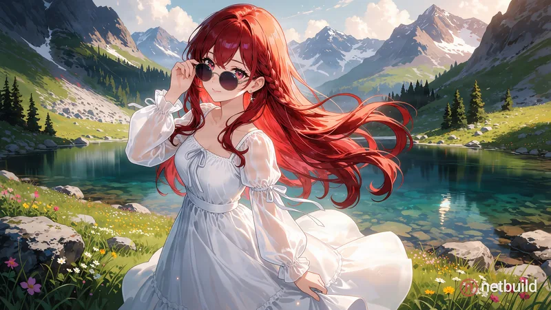 Here’s the revised cleaner prompt with anti-grain wording added: **Prompt:** Beautiful anime-style mountain portrait …